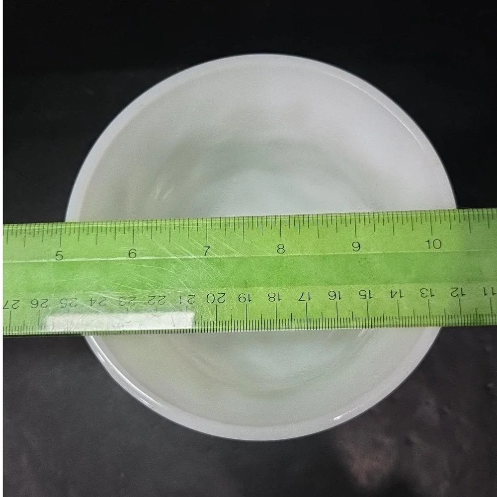 EO Brody Milk‎ Glass Pedestal Compote, Vintage Vase, Decorative Display Planter